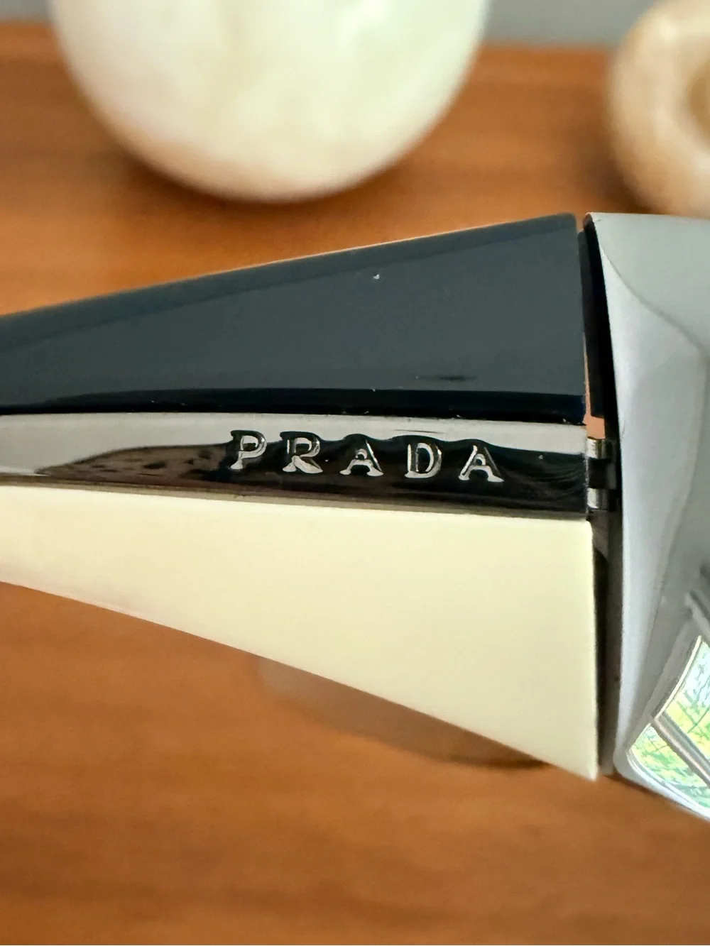 Prada Gray Gradient Shield Sunglasses Lens